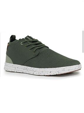 NEW Saola Recycled Plastic Olive Green Sneakers, 9